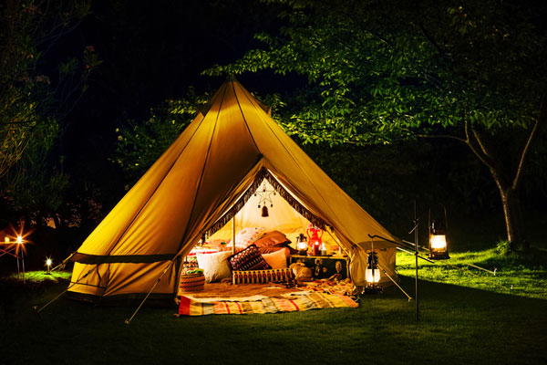 Camping yurt