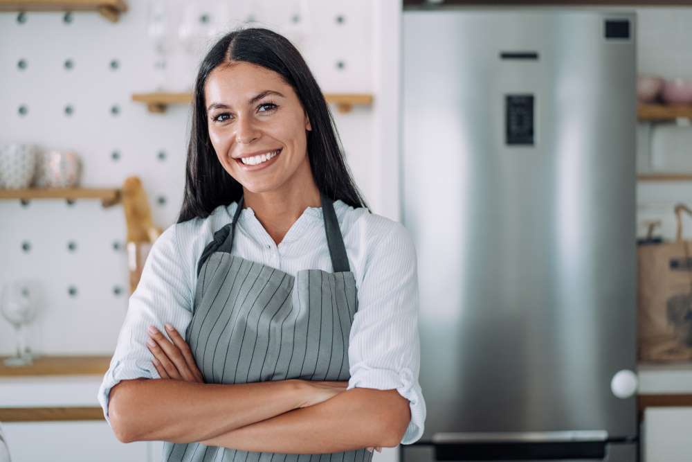 chef cooking at home