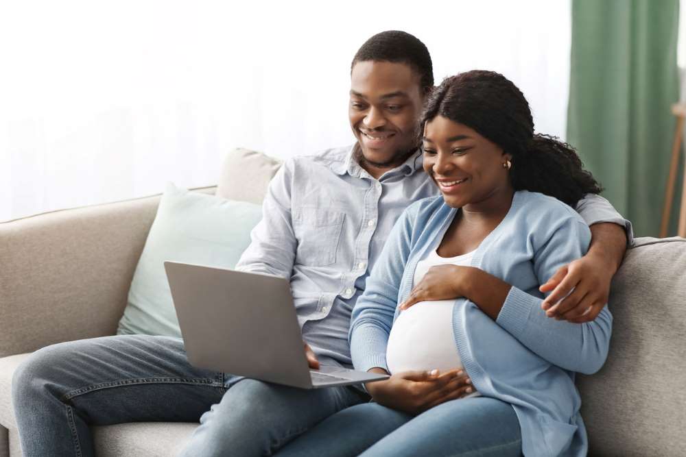 expecting couple making preparations