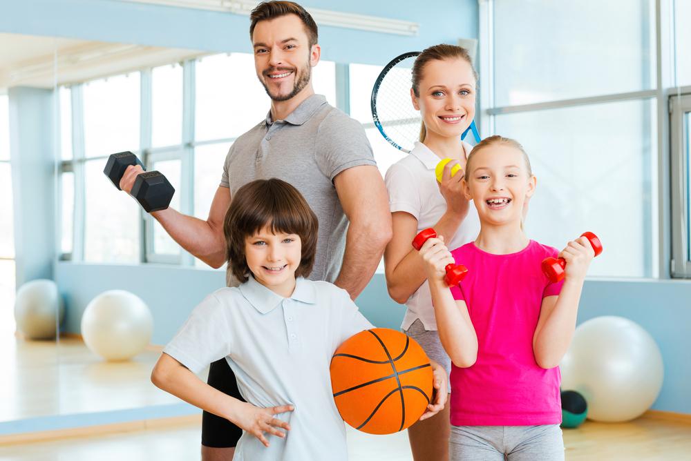 getting in shape together with kids
