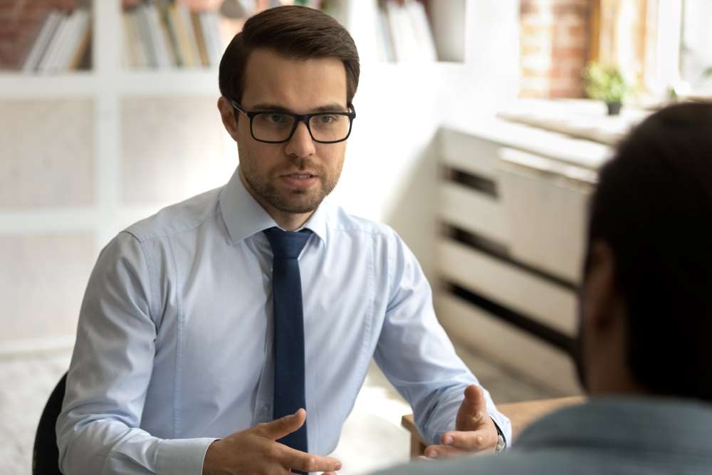 Parent Consulting a Lawyer to Protect Child