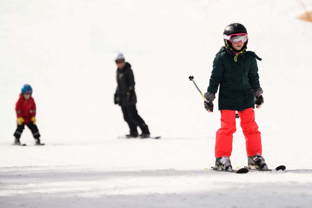 family skiing fun activities