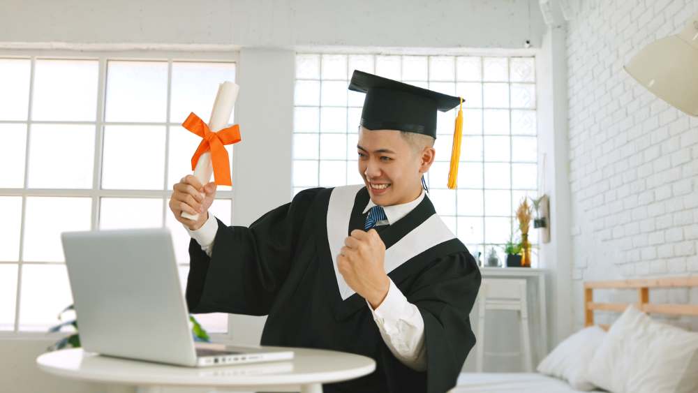 graduate with homeschool diploma