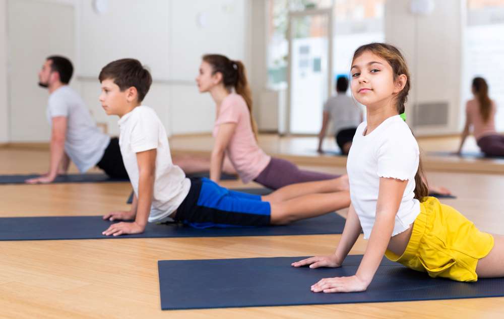 kids exercising