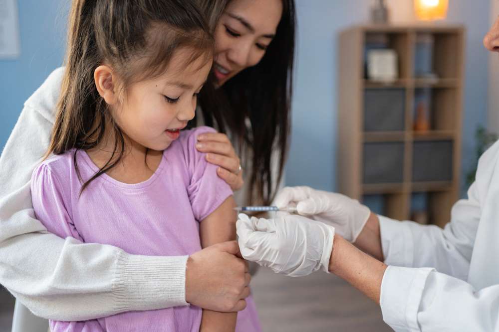 nurse mom and daughter