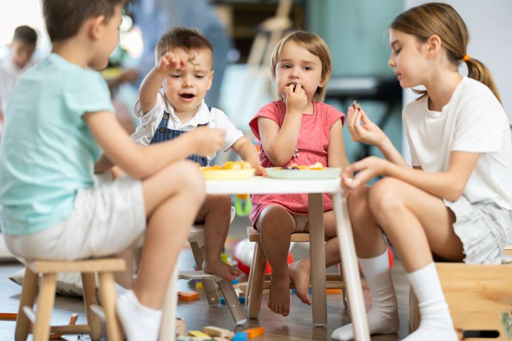 pre-school kids around the table