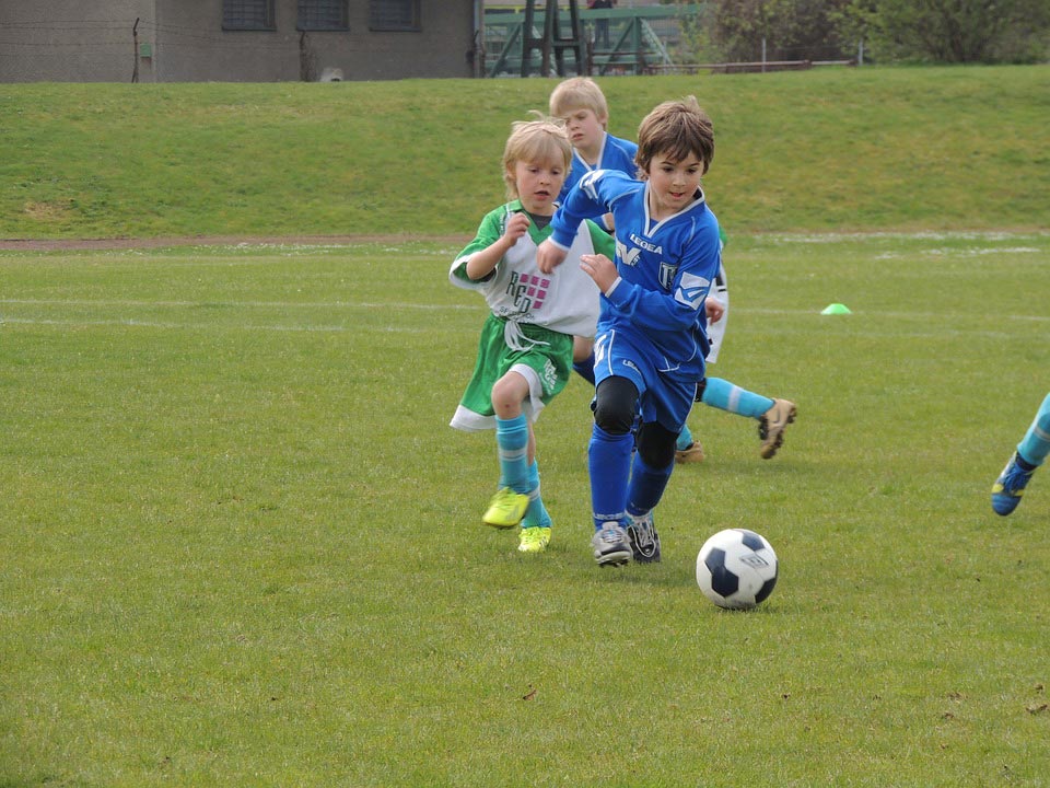 kids playing soccer