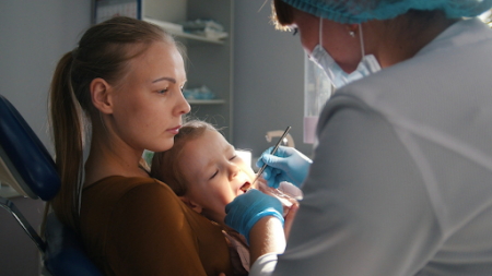 Child Building Healthy Dental Habits