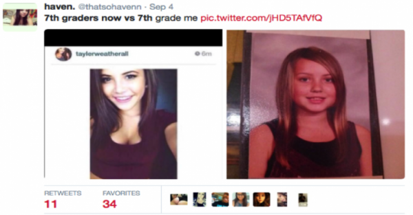 7th Graders Then Vs Now