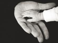 adoption article, baby hand in parent hand