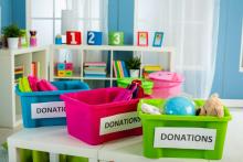 Charity donations school supplies
