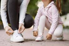 girls getting ready for a run