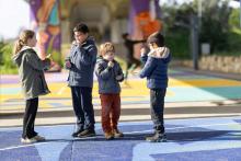 group of kids playing outdoors