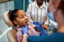 kid at the dentist