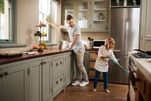 kids helping parents