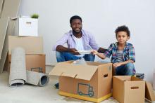 moving houses with kids