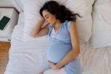 pregnant woman sleeping