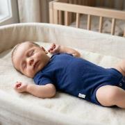 A newborn baby sleeping peacefully