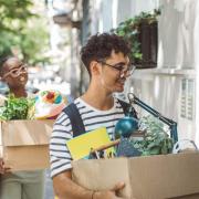 students moving to dorms