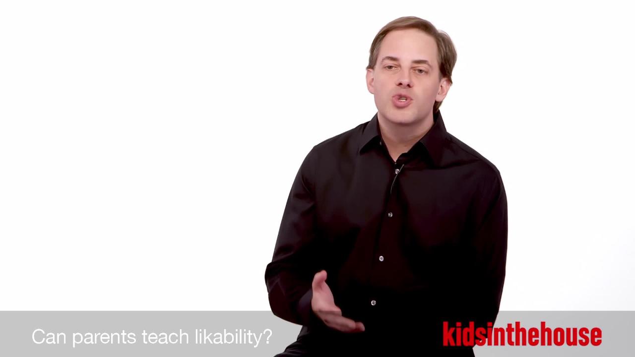 Can parents teach likability?